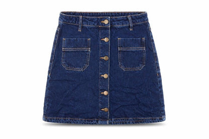 Womens UK Size 8 Denim & Co. A-Line Denim Skirt