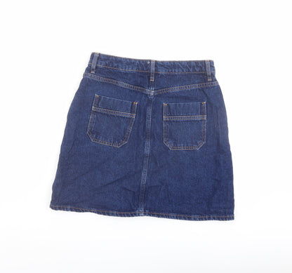 Womens UK Size 8 Denim & Co. A-Line Denim Skirt
