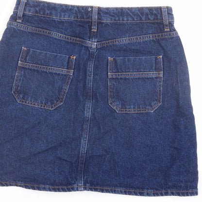 Womens UK Size 8 Denim & Co. A-Line Denim Skirt