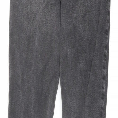 Denim & Co. Womens Grey Cotton Skinny Jeans Size 10 L30 in Regular Button