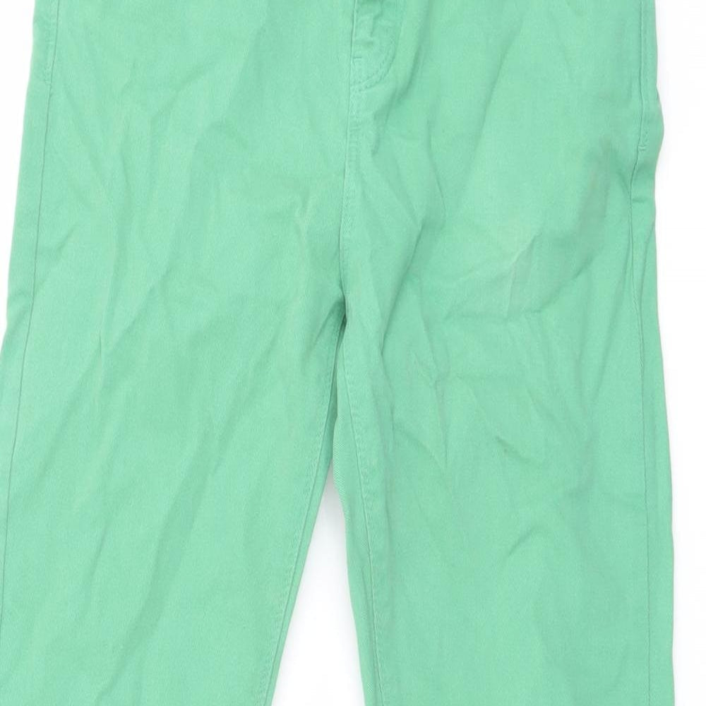 Topshop Womens Green Cotton Jegging Jeans Size 26 in L24 in Regular Button