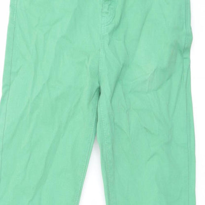 Topshop Womens Green Cotton Jegging Jeans Size 26 in L24 in Regular Button