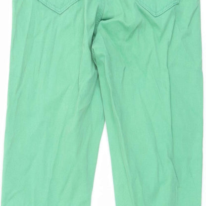 Topshop Womens Green Cotton Jegging Jeans Size 26 in L24 in Regular Button