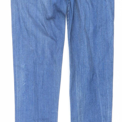H&M Mens Blue Cotton Skinny Jeans Size 29 in L32 in Regular Button