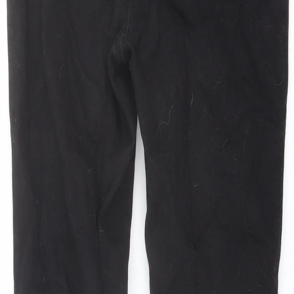 Denim & Co. Womens Black Cotton Skinny Jeans Size 12 L26 in Regular Button