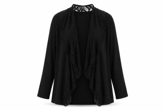 Womens UK Size L Nicole Black Kimono Blouse
