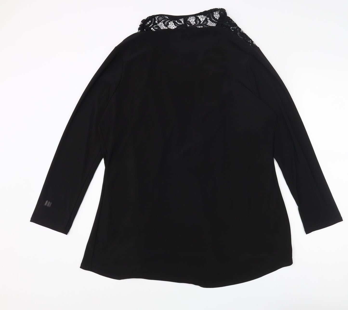 Womens UK Size L Nicole Black Kimono Blouse