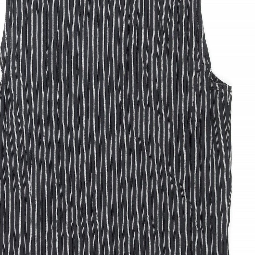 Womens UK Size 8 Precis Black Basic Button-Up