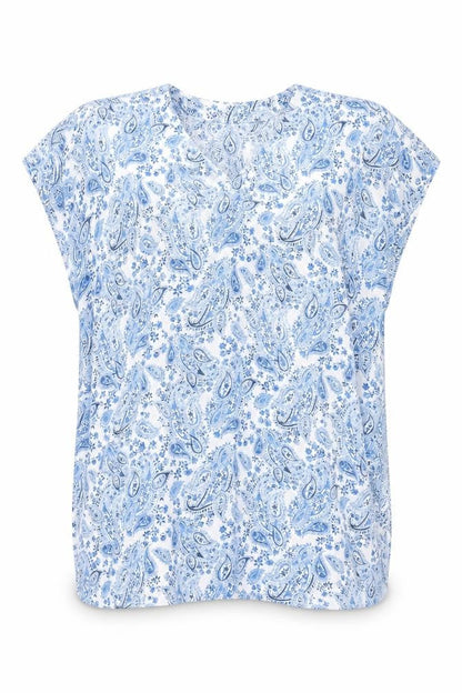H&M Womens Blue Paisley Polyester Cover Up Size M