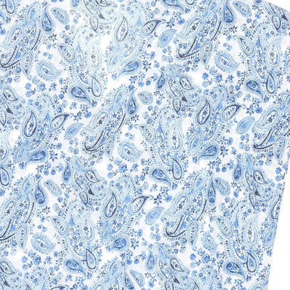 H&M Womens Blue Paisley Polyester Cover Up Size M