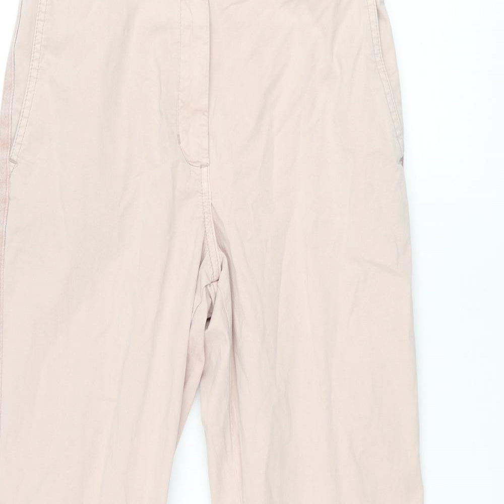 Womens UK Size 8 Marks and Spencer Regular Fit Chino Pink Trousers