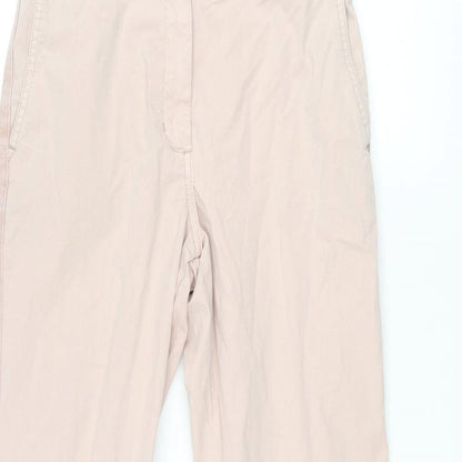 Womens UK Size 8 Marks and Spencer Regular Fit Chino Pink Trousers