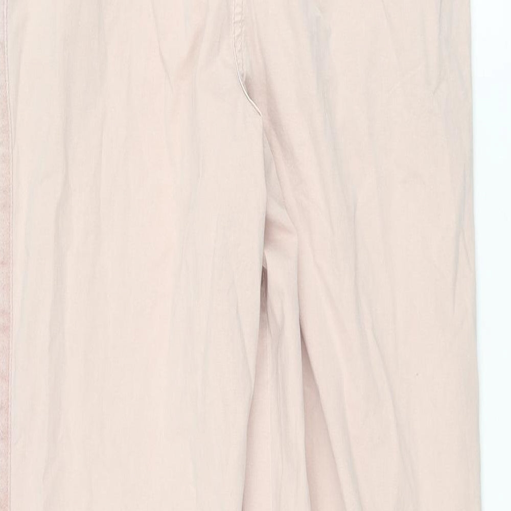 Womens UK Size 8 Marks and Spencer Regular Fit Chino Pink Trousers