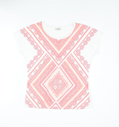 Womens UK Size 10 Marks and Spencer Multicoloured Basic T-Shirt