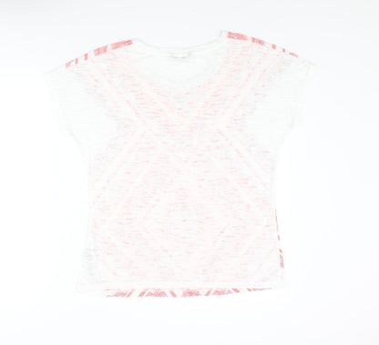 Womens UK Size 10 Marks and Spencer Multicoloured Basic T-Shirt