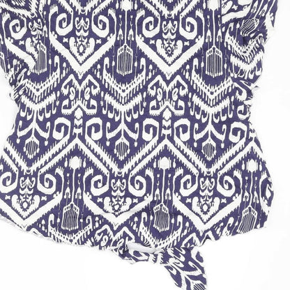 Womens UK Size 8 Wallis Blue Basic Blouse
