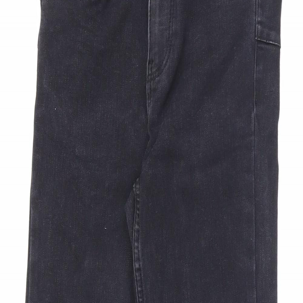 New Look Womens Black Cotton Skinny Jeans Size 6 L24 in Relaxed Zip