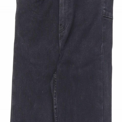New Look Womens Black Cotton Skinny Jeans Size 6 L24 in Relaxed Zip