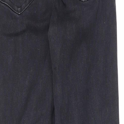 New Look Womens Black Cotton Skinny Jeans Size 6 L24 in Relaxed Zip