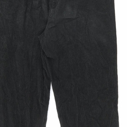 Maine Mens Green Cotton Trousers Size 34 in L31 in Regular Zip