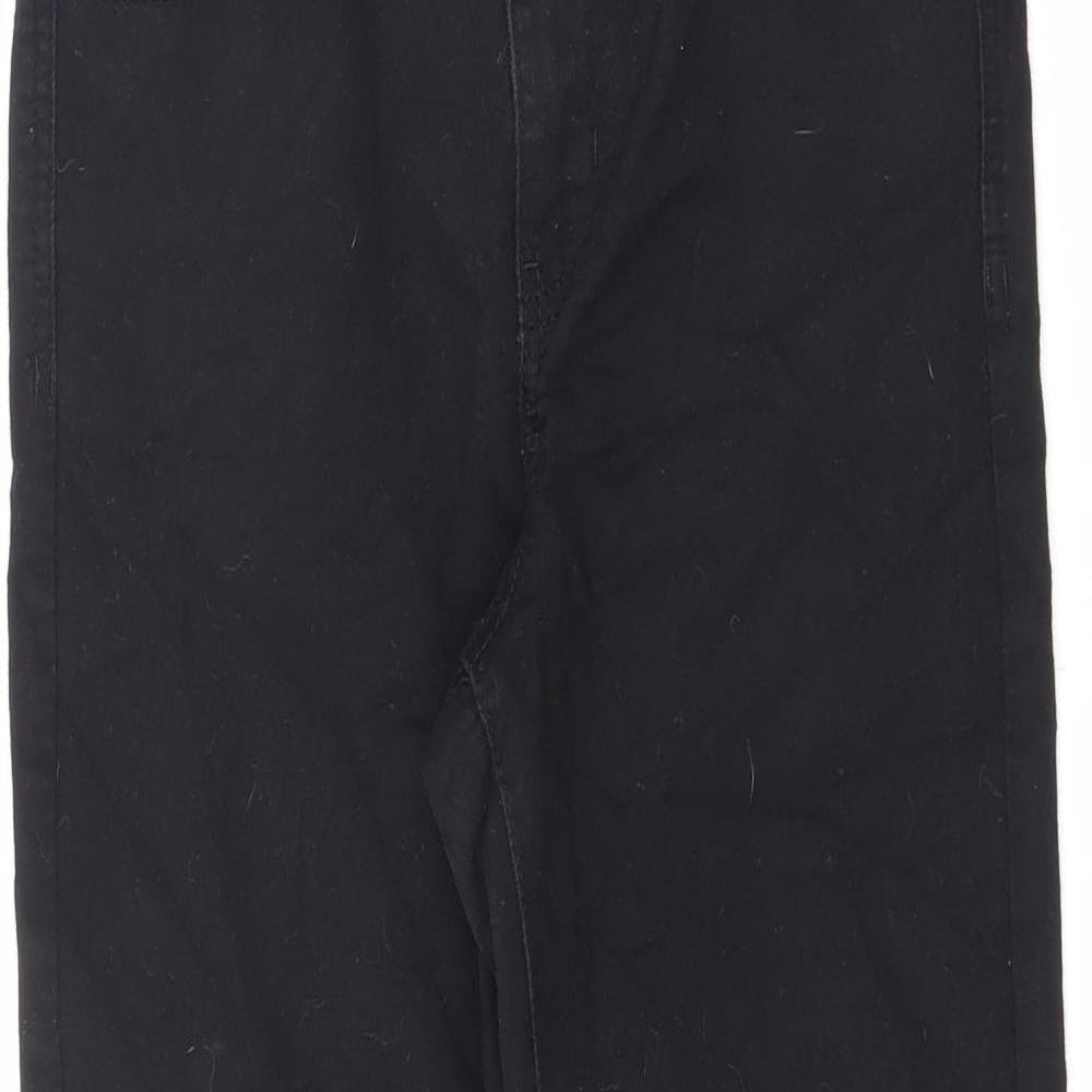 Denim & Co. Womens Black Cotton Skinny Jeans Size 12 L26 in Regular Zip