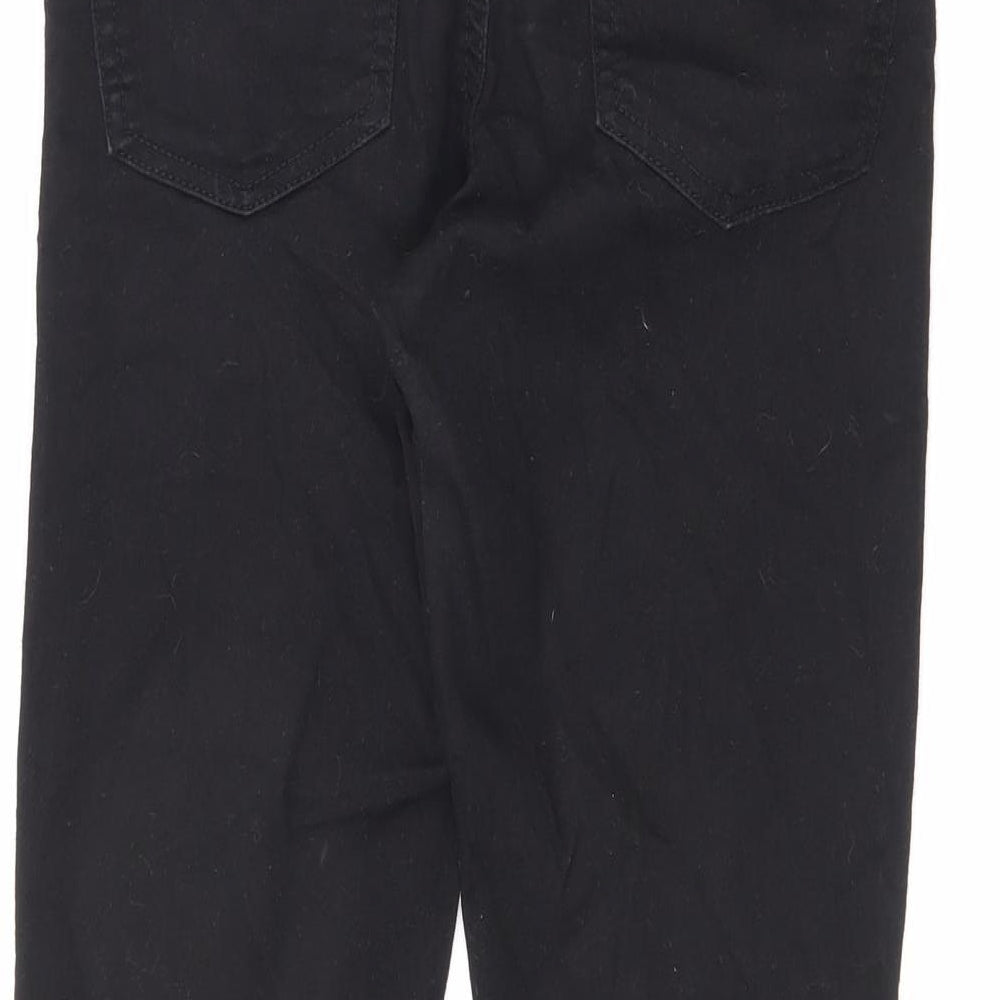 Denim & Co. Womens Black Cotton Skinny Jeans Size 12 L26 in Regular Zip