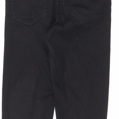 Denim & Co. Womens Black Cotton Skinny Jeans Size 12 L26 in Regular Zip