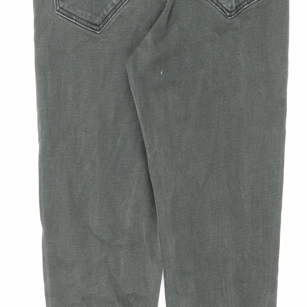 Frankie Womens Green Cotton Skinny Jeans Size 8 L27 in Slim Zip