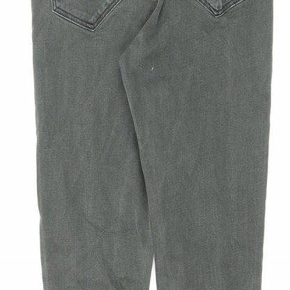 Frankie Womens Green Cotton Skinny Jeans Size 8 L27 in Slim Zip