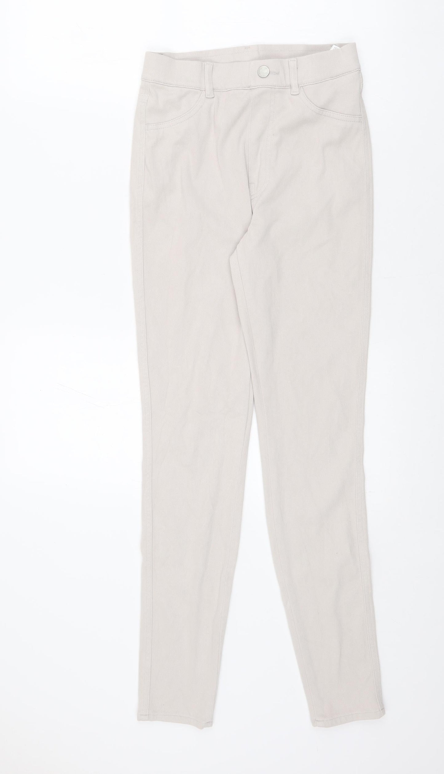Uniqlo Womens Beige Cotton Jegging Jeans Size S L27 in Regular