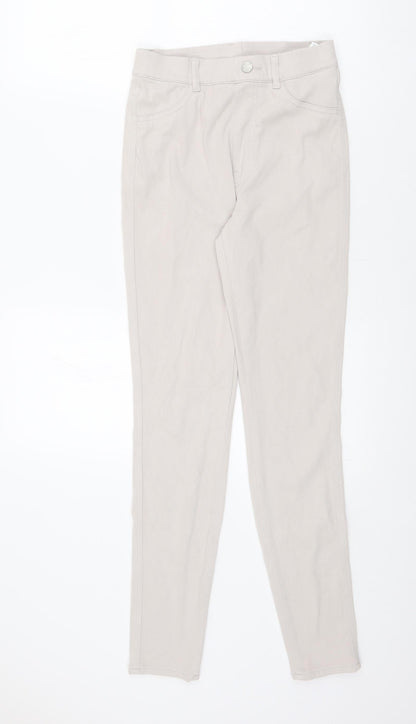 Uniqlo Womens Beige Cotton Jegging Jeans Size S L27 in Regular
