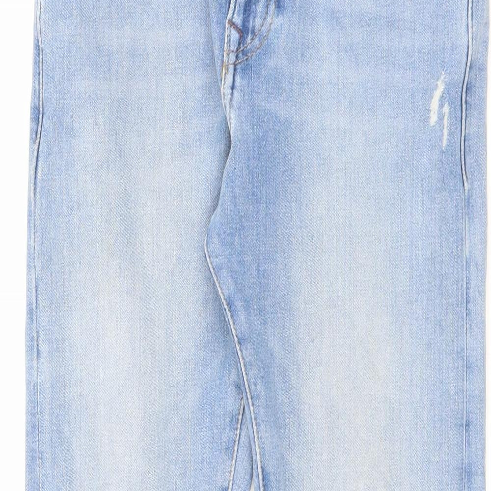 Womens UK Size 30 in H&M Regular Fit Skinny Blue Jeans
