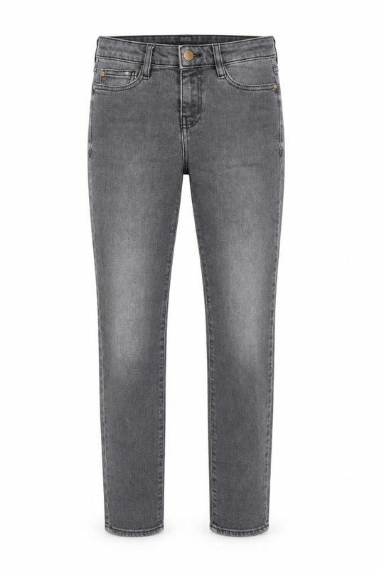 La Petite Française Womens Grey Cotton Skinny Jeans Size 8 L25 in Regular Zip