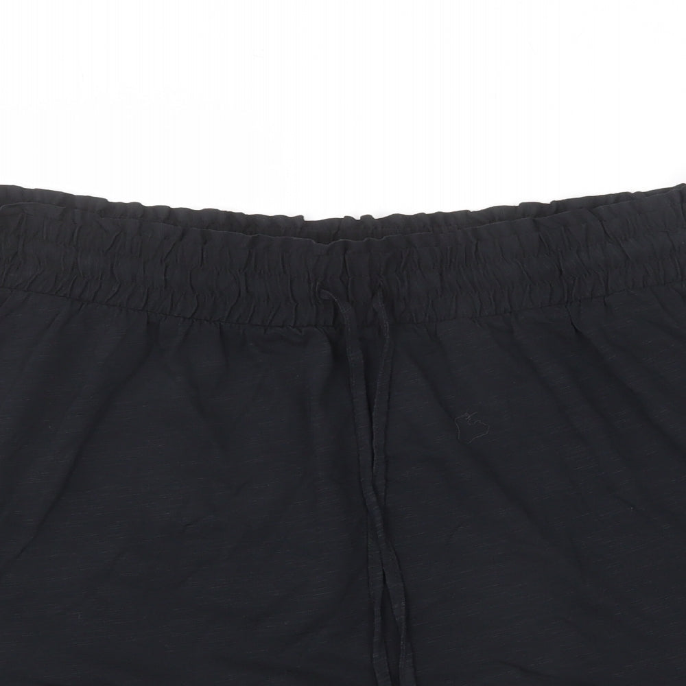Marks and Spencer Womens Black Cotton Peasant Skirt Size 20