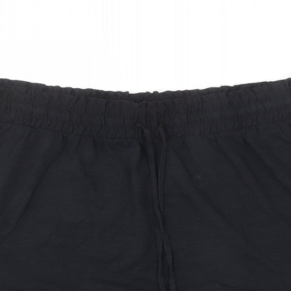 Marks and Spencer Womens Black Cotton Peasant Skirt Size 20