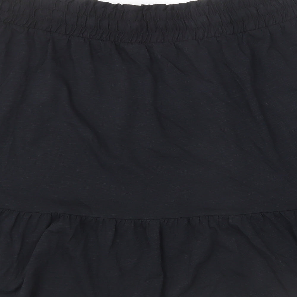 Marks and Spencer Womens Black Cotton Peasant Skirt Size 20