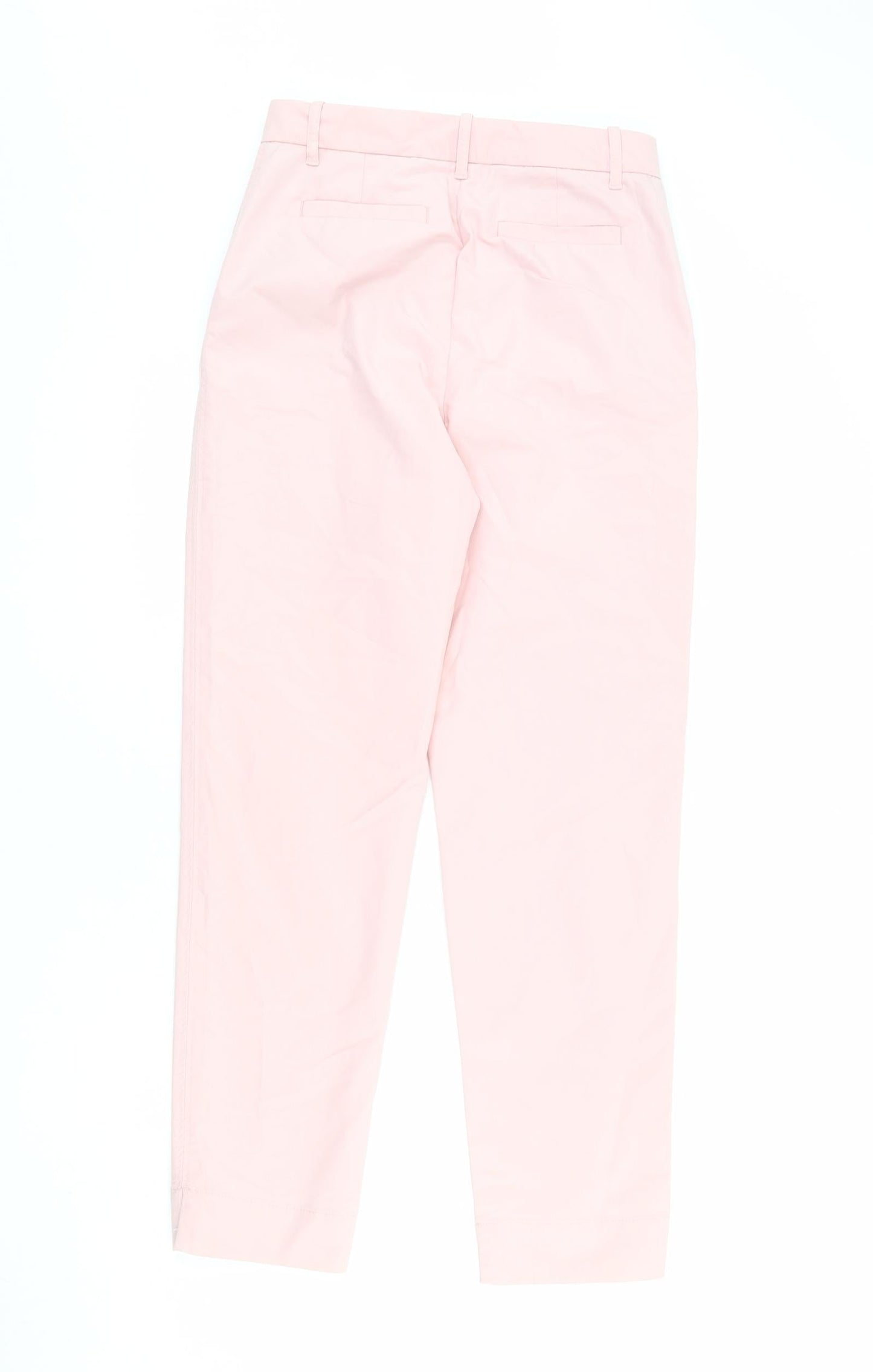 Womens UK Size 9 Months Marks and Spencer Regular Fit Chino Pink Trousers
