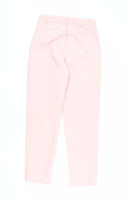 Womens UK Size 9 Months Marks and Spencer Regular Fit Chino Pink Trousers