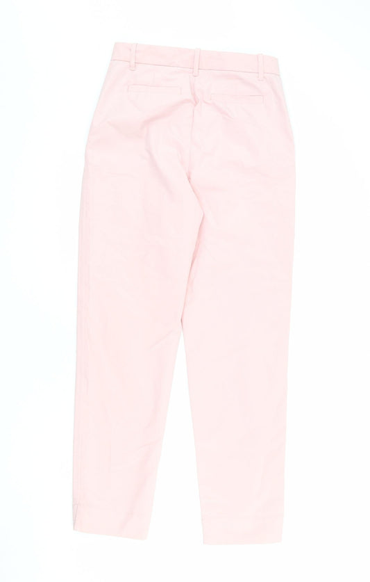 Womens UK Size 9 Months Marks and Spencer Regular Fit Chino Pink Trousers