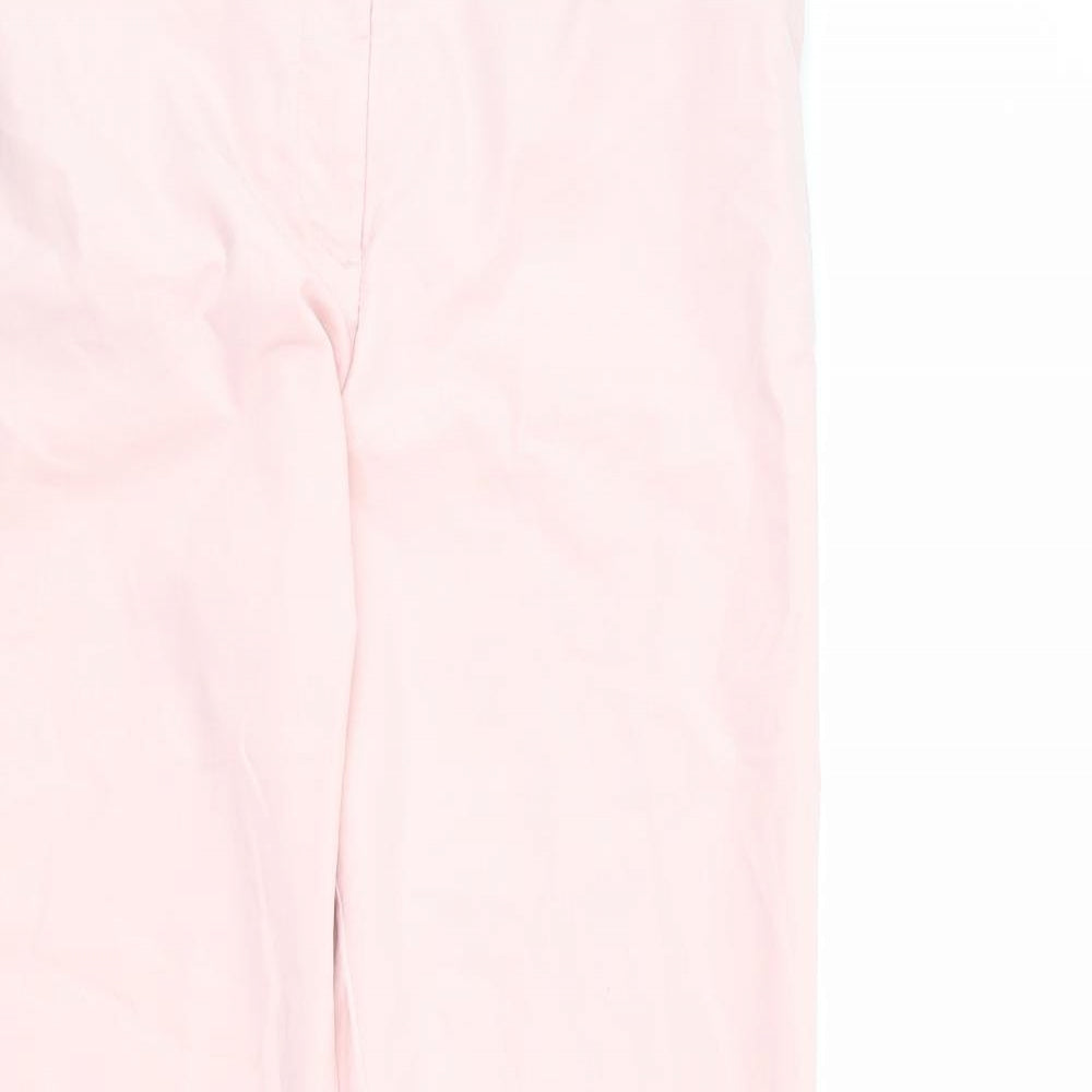 Womens UK Size 9 Months Marks and Spencer Regular Fit Chino Pink Trousers