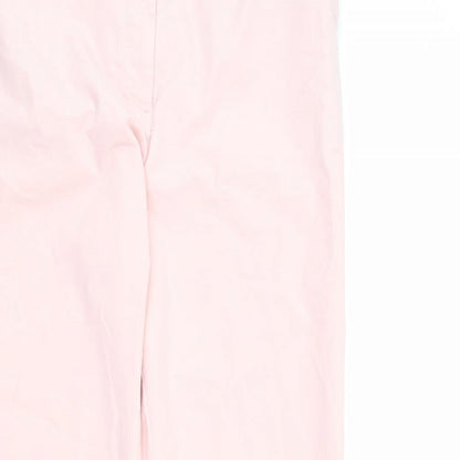 Womens UK Size 9 Months Marks and Spencer Regular Fit Chino Pink Trousers