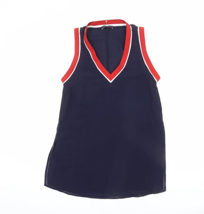 Womens UK Size 6 Limited Edition Blue Basic Tank