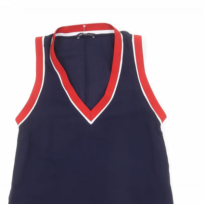 Womens UK Size 6 Limited Edition Blue Basic Tank