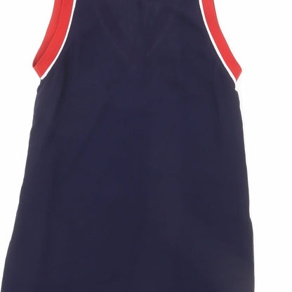 Womens UK Size 6 Limited Edition Blue Basic Tank