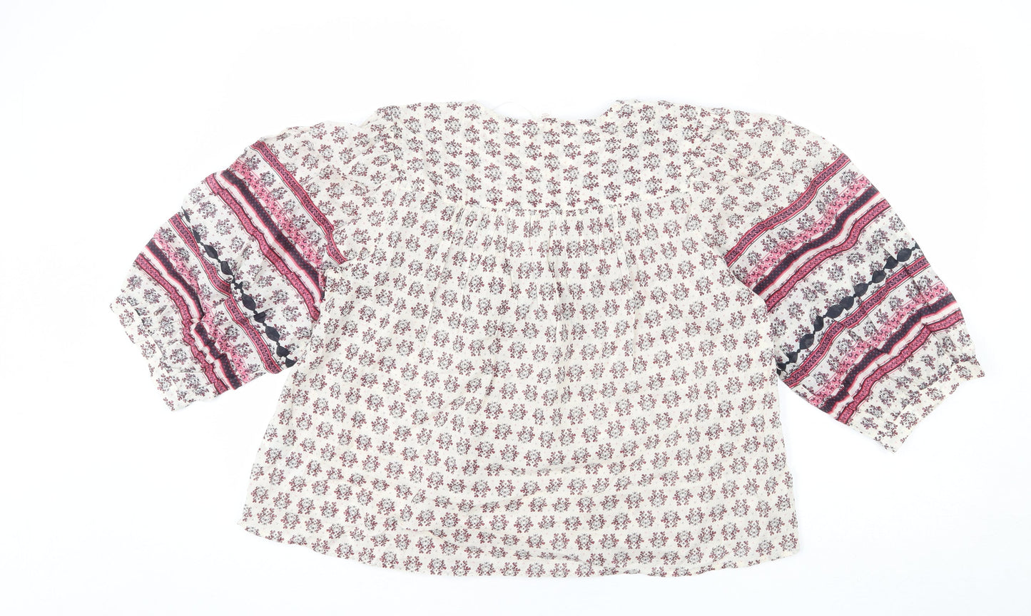 Womens UK Size S Per Una Beige Basic Blouse