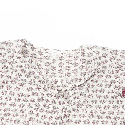 Womens UK Size S Per Una Beige Basic Blouse