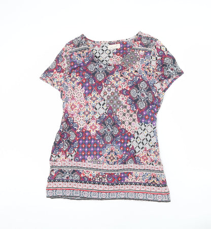 Womens UK Size 14 Per Una Multicoloured Tunic T-Shirt