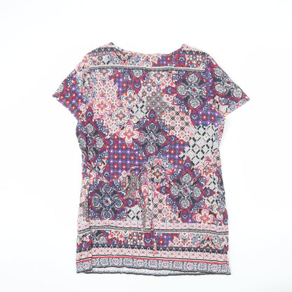 Womens UK Size 14 Per Una Multicoloured Tunic T-Shirt
