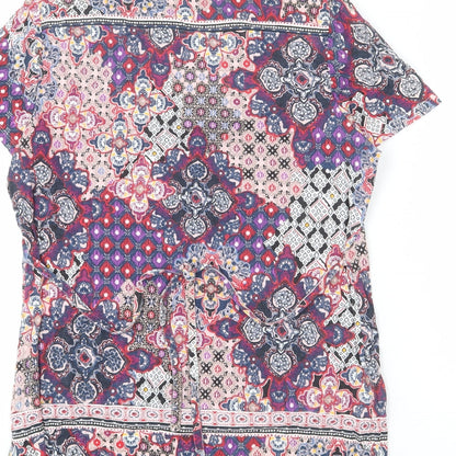 Womens UK Size 14 Per Una Multicoloured Tunic T-Shirt