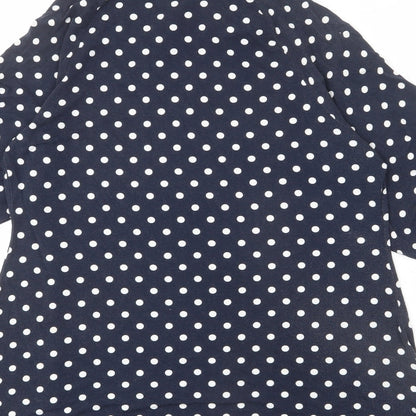 Womens UK Size 14 JD Williams Black Tunic T-Shirt